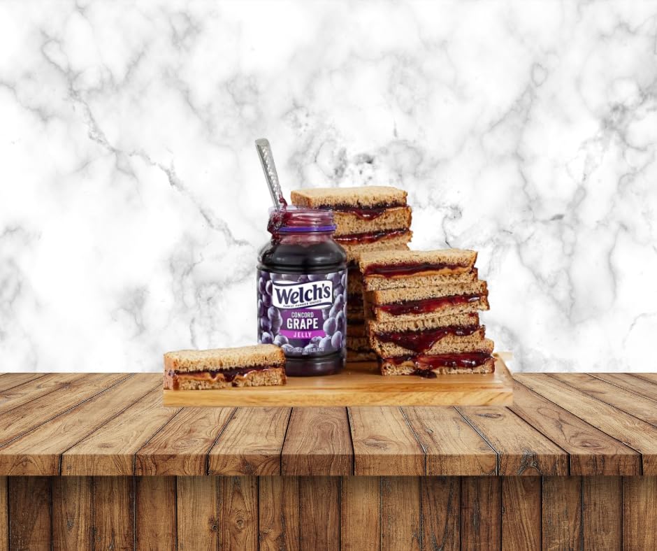 Welch’s Concord Grape Jelly 30oz, (PACK OF 2) - Concord Grape Jelly, Ideal for Breakfasts and Desserts, Gluten-Free, Sold by MARKTMATCH 2 pack