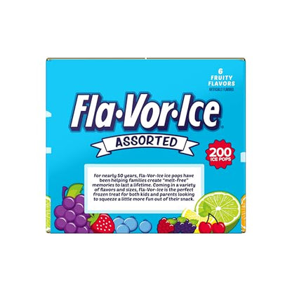 Flavor Ice Assorted Freezer Pops , 200 CT